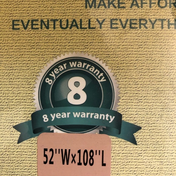 Turquoize one panel beige 52”x108” curtain - Picture 2 of 3